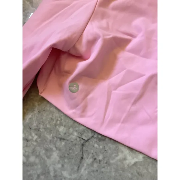 Halara NWOT Pink Long Sleeve Cropped Shrug Bolero Mock Neck Thumbholes Size M - Image 5