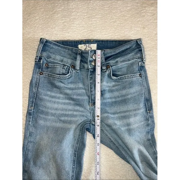 Free People We The Free Shayla Bootcut Jeans 25 Sierra Y2K Double Waist - Image 6