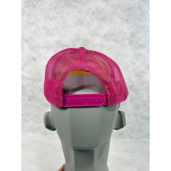 Gender Happy Pink White Mesh Trucker Hat Snapback OTTO‎ Base Cap - Image 3