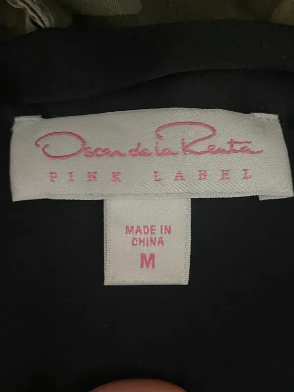 Oscar de la Renta Pink Label Satin Long Kimono Robe lingerie moody Romantic Goth - Image 8