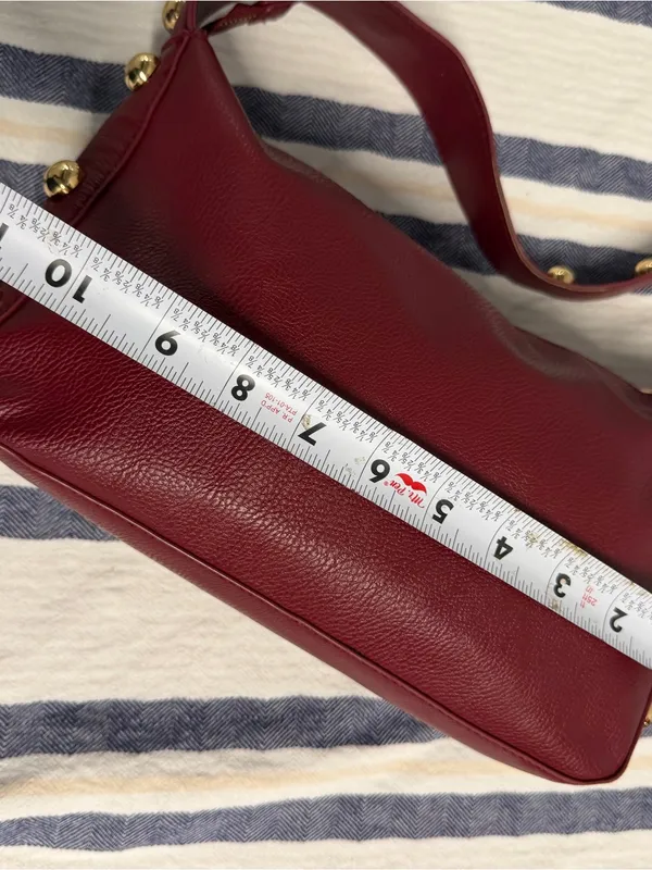 Universal Thread Burgundy Shoulder Bag with Gold Studs - Image 7