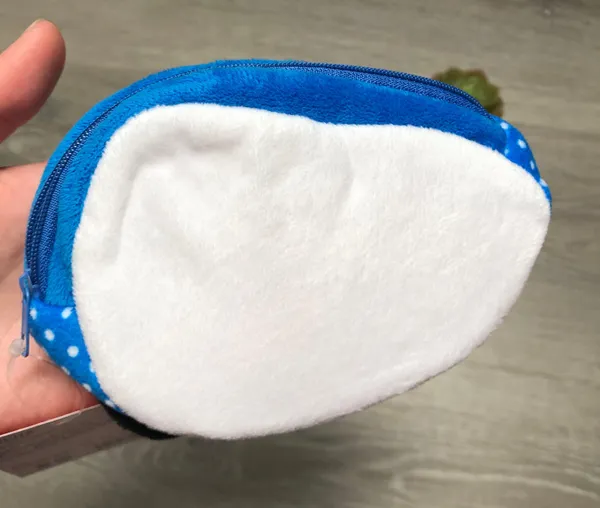 snoopy head smiling mini coin pouch bag Blue - Image 2