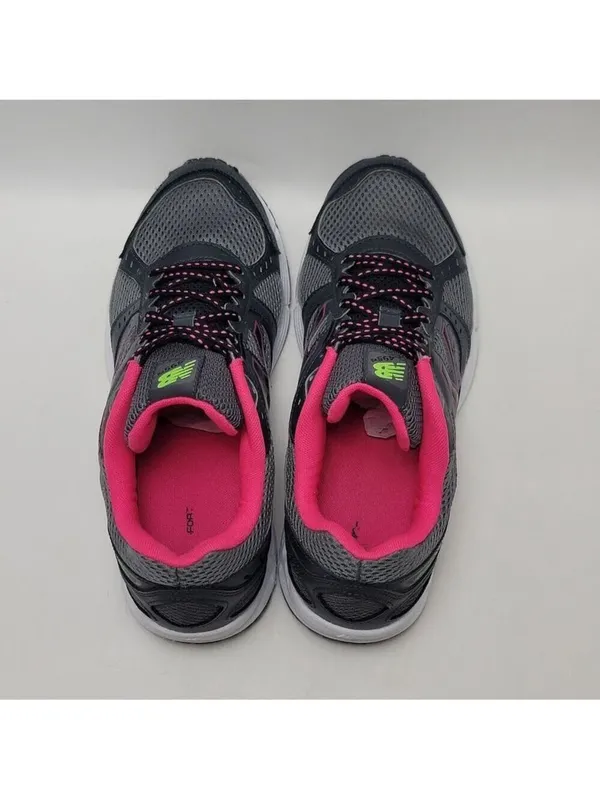 Women's New Balance 495v2 Running Sneakers Athletic Shoes Size 9 Dark Gray Pink - Image 4