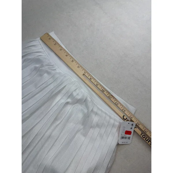 Free People Movement Women's Rally Ruffle Mini Skirt White M/L NWT ($68 Retail) - Image 7