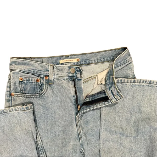 Levi’s Low Pro straight light was Blue denim sz 26 classic Women's Jeans - Image 5