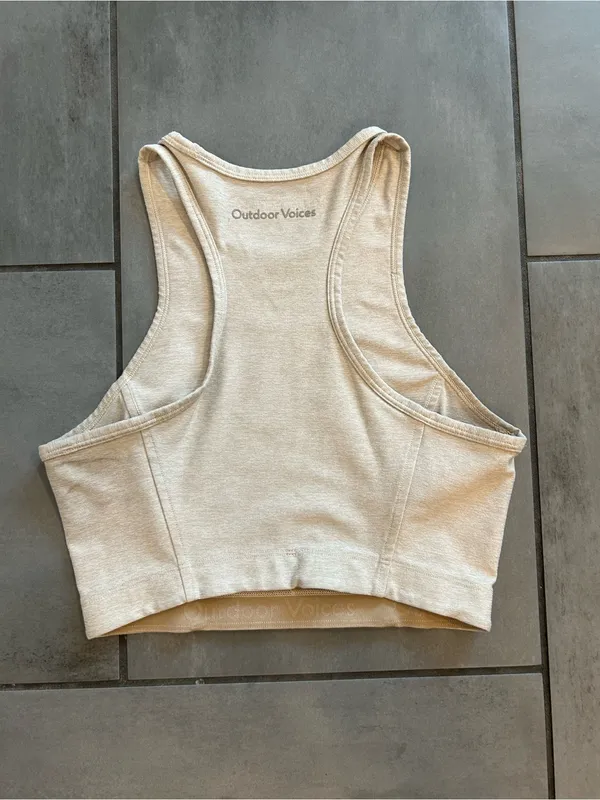 Outdoor Voices Athena Crop Top | Oatmeal - Image 3