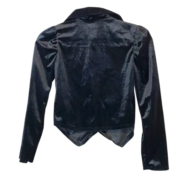 California Costumes Black Velvet Tailcoat Jacket Small Gothic Vampire Steampunk‎ - Image 4