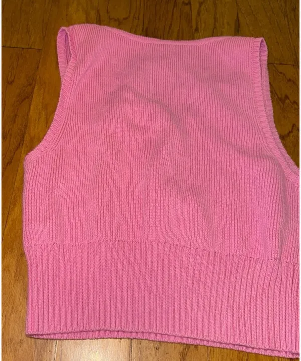 Brand New PacSun LA Hearts Knit Light Pink Crop Top Women’s Size Large - Image 8