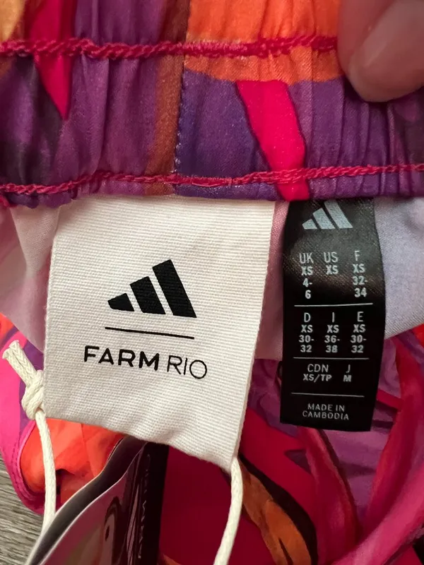 NWT! FARM Rio x Adidas Pacer Shorts size XS - Image 7
