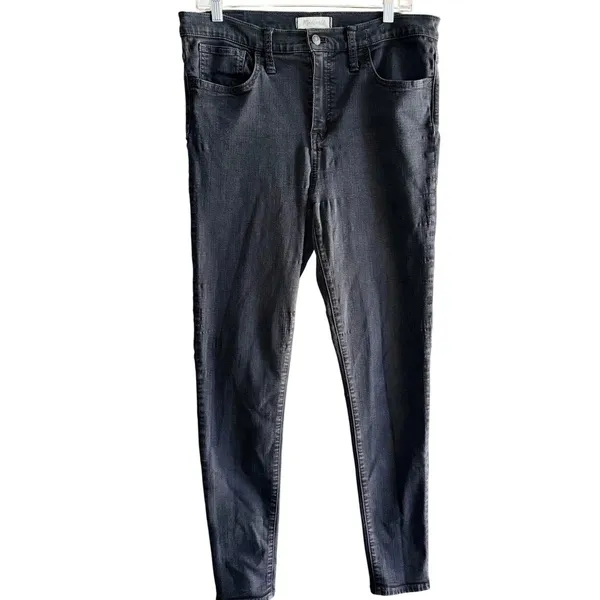 73 | Madewell Roadtripper High‎ Rise Skinny Jeans Black Womens 31T - Image 2