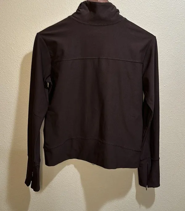 Lucy Activewear Women’s size medium Full Zip Motion yoga Jacket Brown - Image 2