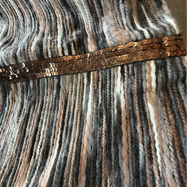 Sabine Textured Mini Skirt with Sequins Size‎ Large NWT - Image 4