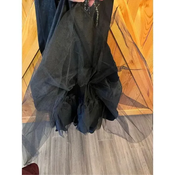 DEB Womens Blk Strapless Bead/Sequin Long Mermaid Event Gown Sz 5 nwt (3016) - Image 7