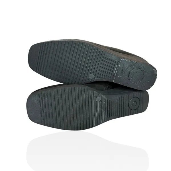 La Canadienne Black Suede Leather Real Fur Trim Wedge‎ Boots Size 6 $685 Canada - Image 7
