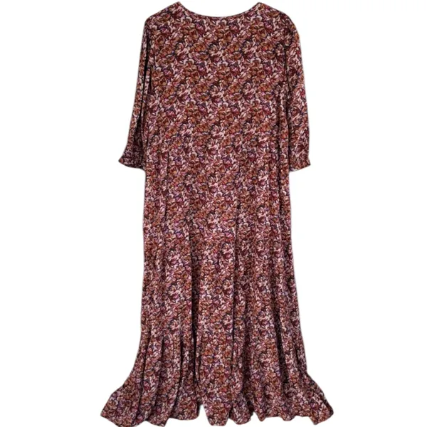 Like New NATURAL LIFE Floral Tiered Maxi Dress Size Medium - Image 8
