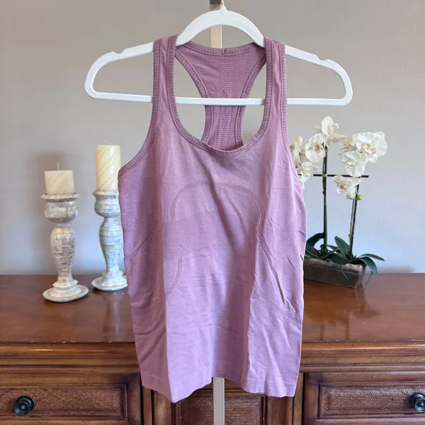 Lululemon Swiftly Tech Racerback Tank Pink Taupe Size 6 - Image 2