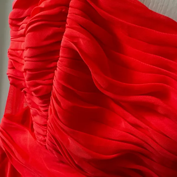 Adrianna Papell Bold Coral Dress - Image 4