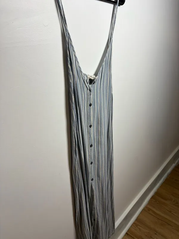 Billabong Women's Button-Down Striped Sleeveless Midi Dress - Image 3