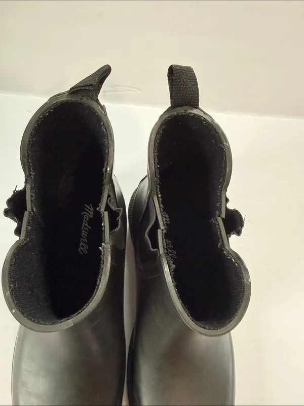 Madewell Black Chelsea Rain Ankle Boots - Women - Image 4