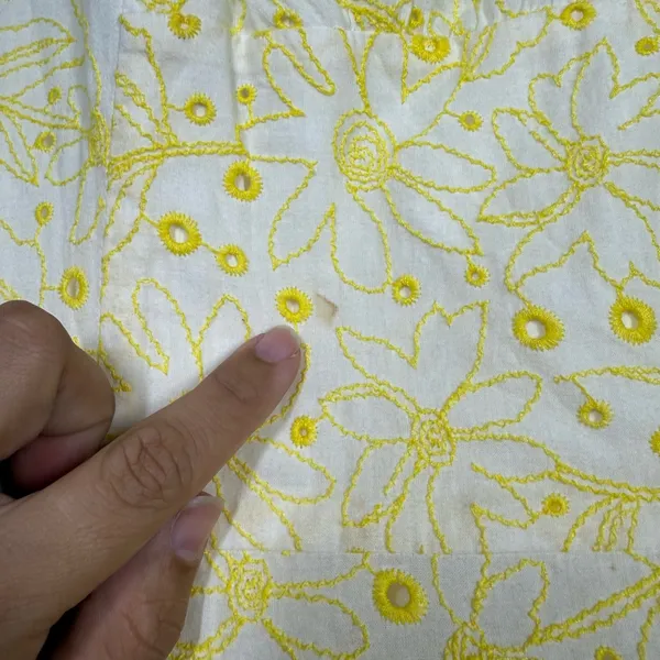 Lilly Pulitzer Blossom Dandelion Embroidered Eyelet Dress Size 2 - Image 7