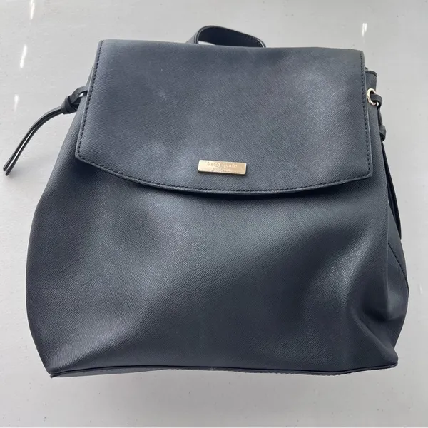 Kate Spade Jessie Laurel Way Black Saffiano Leather Backpack Gold Hardware - Image 3