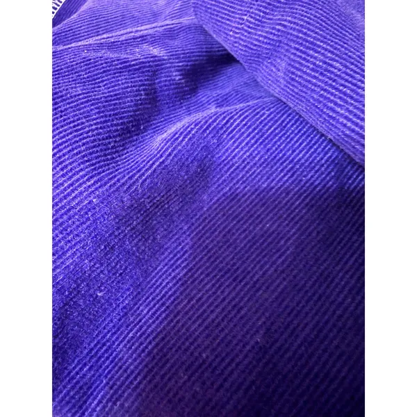 Handmade Purple Corduroy Backpack Boho Artisan Rucksack 16x13 - Image 6