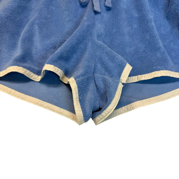 Daily Practice Blue Terry Cloth Dolphin Shorts Elastic Waist Drawstring Size LL‎ - Image 4