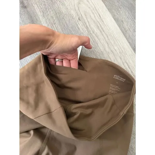 Girlfriend Collective Moon Compressive High Rise Leggings Small Brown Athletic - Image 5