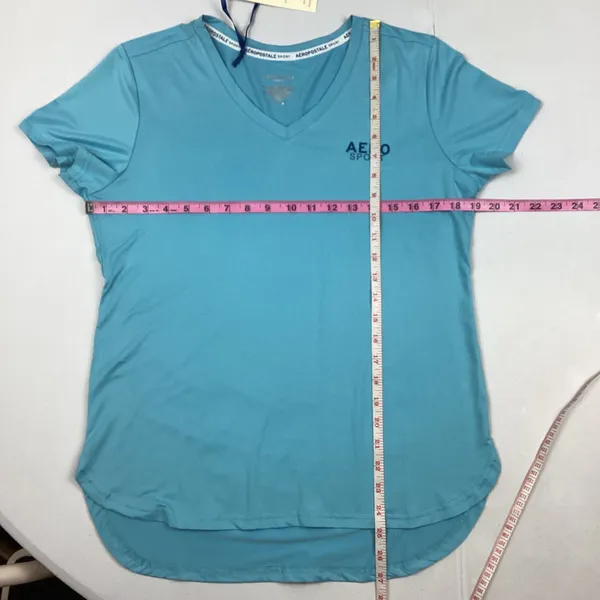 Aeropostale Sport Blue Athletic Top Large New with imperfection Retail $42 - Image 6