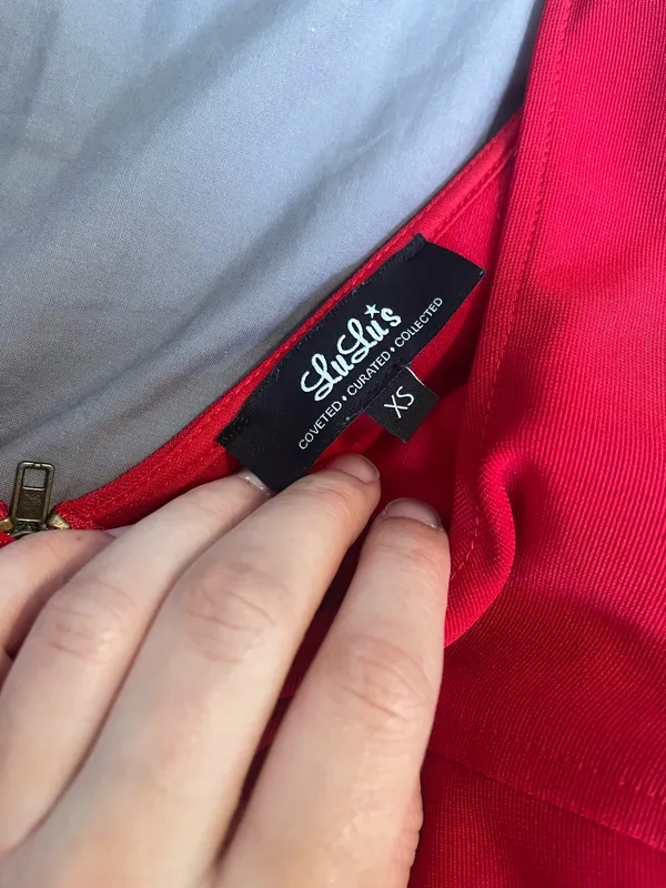 Lulus Mini Red Dress - Image 2