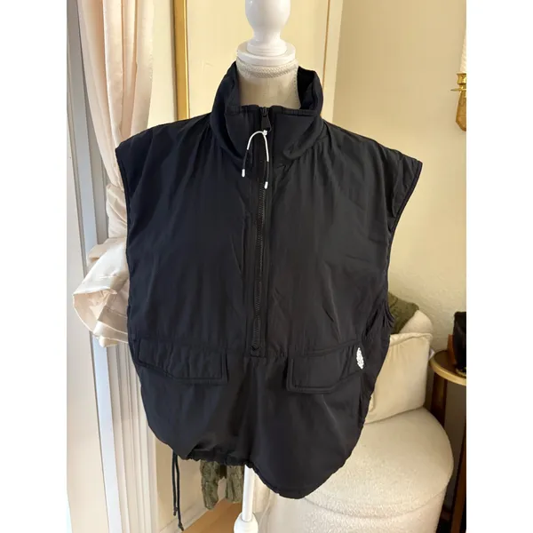 Free People Movement Off The Bleachers Vest In Black Size Medium - Image 2