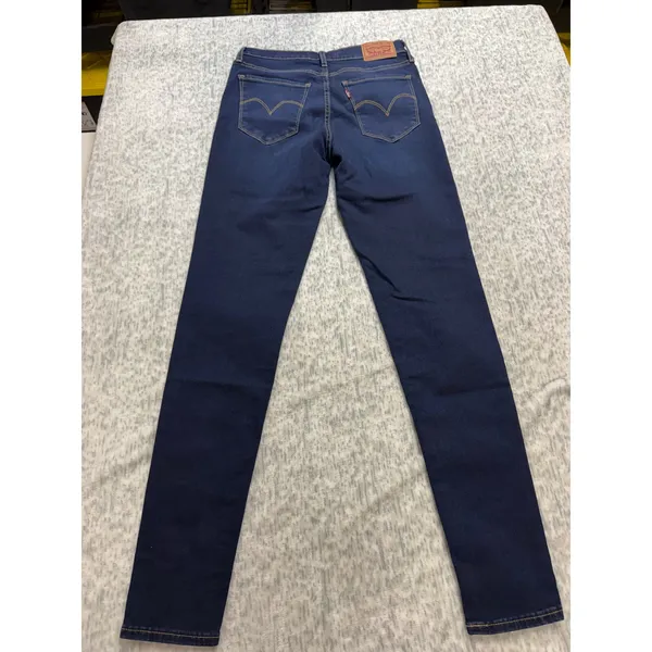 Levis 720 High Rise Super Skinny Jeans Dark Wash Indigo‎ Blue Denim 26x30 - Image 5