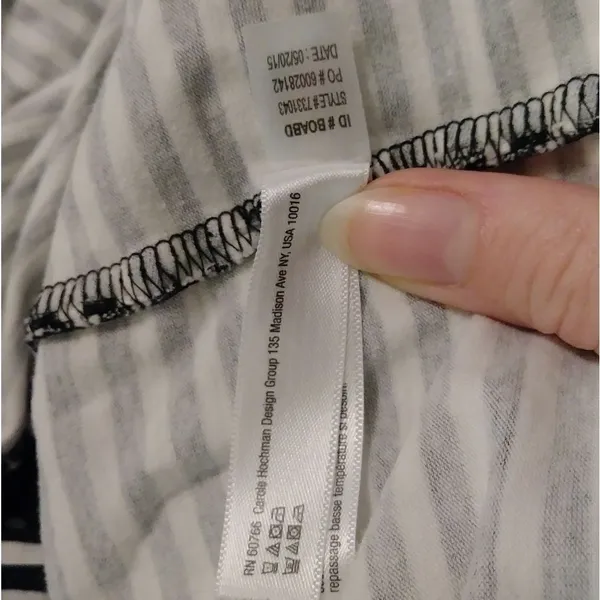 Betsey Johnson Striped Button Up Collared Shirt - Image 6