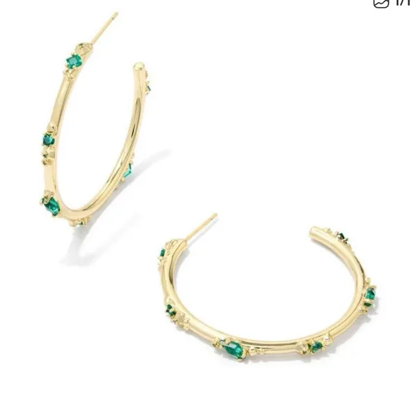 Kendra Scott Meredith Metals Gold Hoop Earrings - Image 5