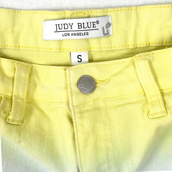 Judy Blue Ombre Denim Cutoff Festival Shorts Womens S Y2K Coastal Beach Vacation - Image 5