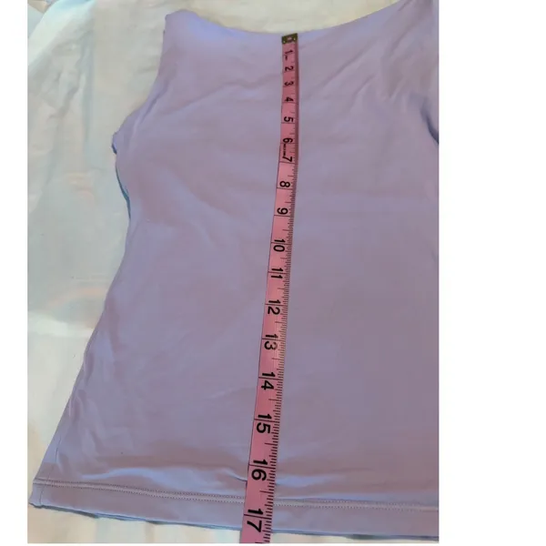 SUUKSESS Lavender Purple Low Back Tank Top Sleeveless Boat Neck XS - Image 4