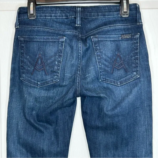 7 For All Man‎ Kind A Pocket Boot Cut Jeans Size 27 - Image 4