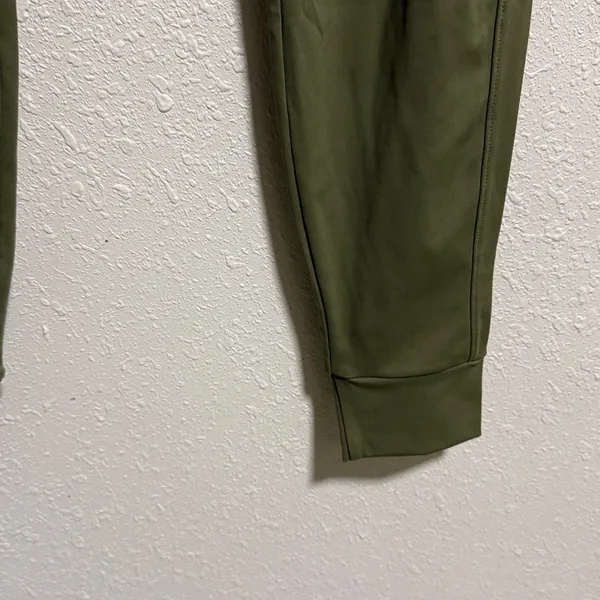 Halara Olive Green High‎ Waisted Drawstring Joggers Petite Small Tapered Pants - Image 5
