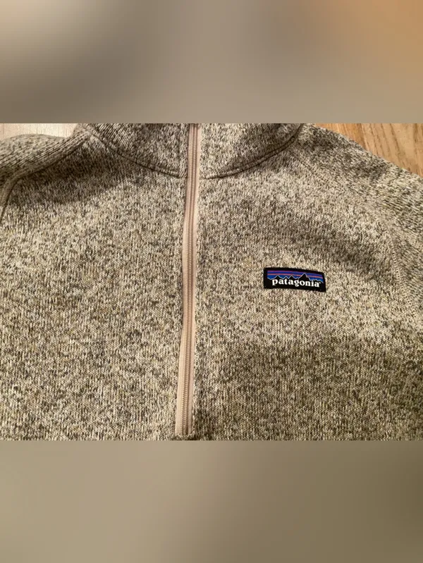 Patagonia Women’s 1/4-Zip Better Sweater Pullover - Heathered Tan/Cream/Oatmeal - Image 4