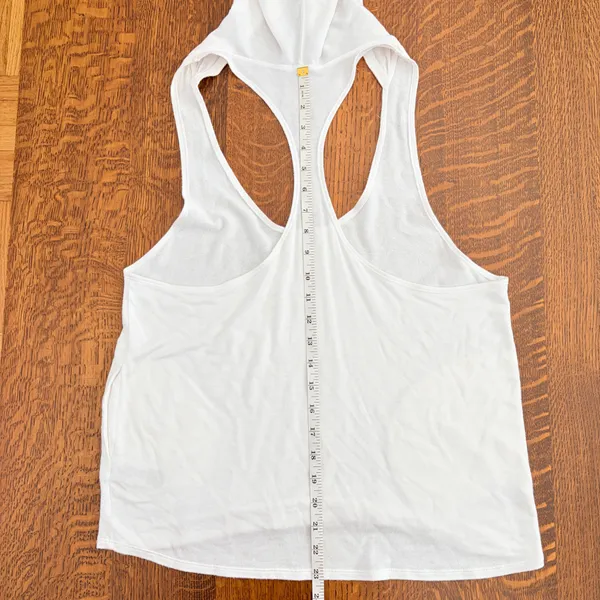 FP Movement White Hooded Sleeveless Tank Top XS - Image 8