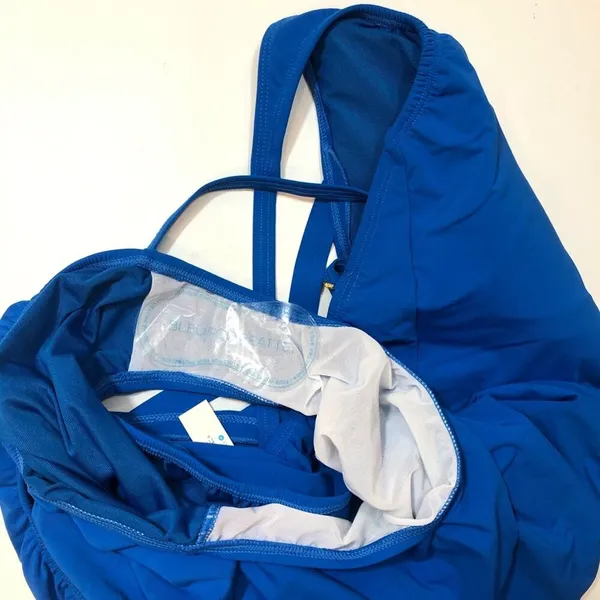 BLEU ROD BEATTIE Basketweave blue swim One Piece - Image 7