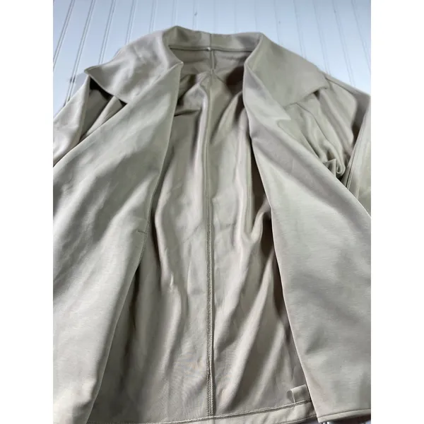 Lululemon Softstreme Belted Wrap Jacket Coat Trench Beige M/L LW3EZIS - Image 7