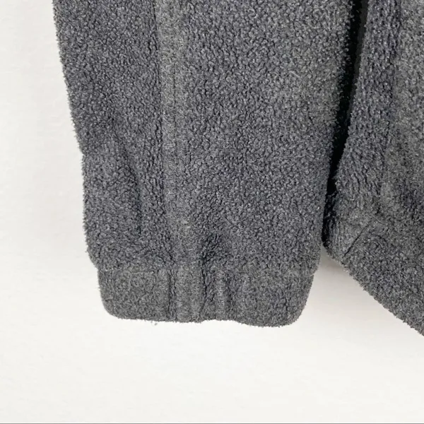 COLUMBIA Charcoal Gray Fleece Full Zipper Jacket Small Casual Outerwear Neutral - Image 7