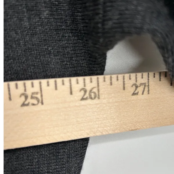 Eileen Fisher Womens‎ Gray Merino Wool Asymmetric Turtleneck Sweater XS Neutral - Image 7