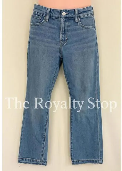 GAP Y2K Long Lean Jeans Sz2L Boot Cut Distressed Frayed Hem - Image 2