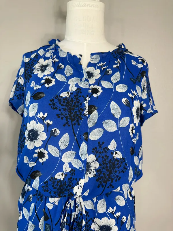 Fleur Bleue Womens Romper Size 4 Jumpsuit Floral One Piece Summer Travel - Image 5