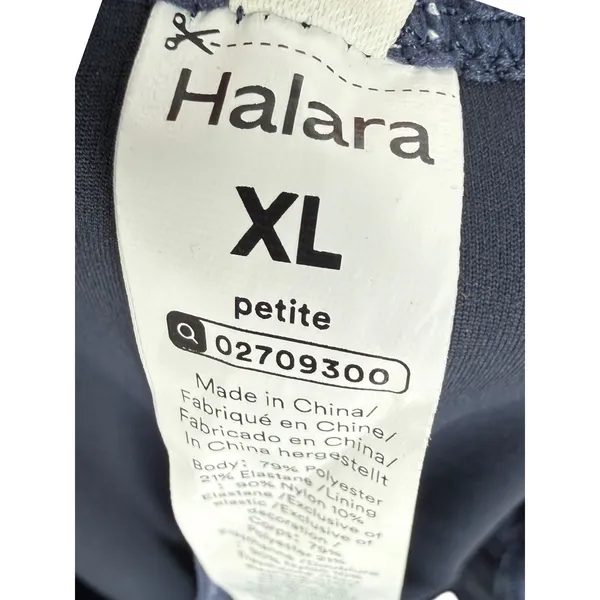 NWT Halara Flex High Waisted Pocket Work Flare Pants Navy Blue Size XLP - Image 4