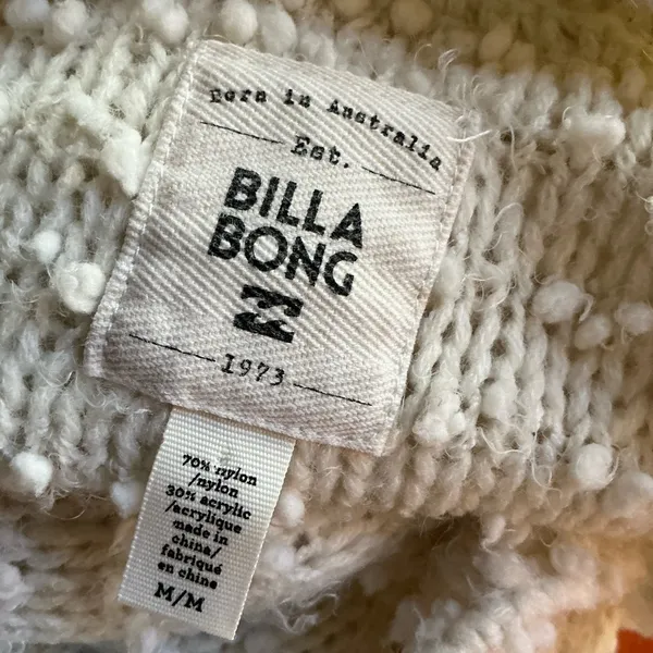 Billabong Textured Knit Sweater Cozy Pullover - Image 3