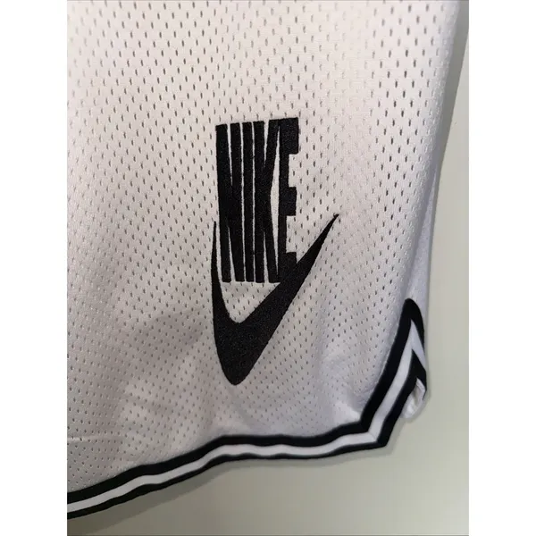 Womens L Nike Sportswear Basketball Jersey Pants Mesh White‎ Skater Y2K Wide Leg - Image 3