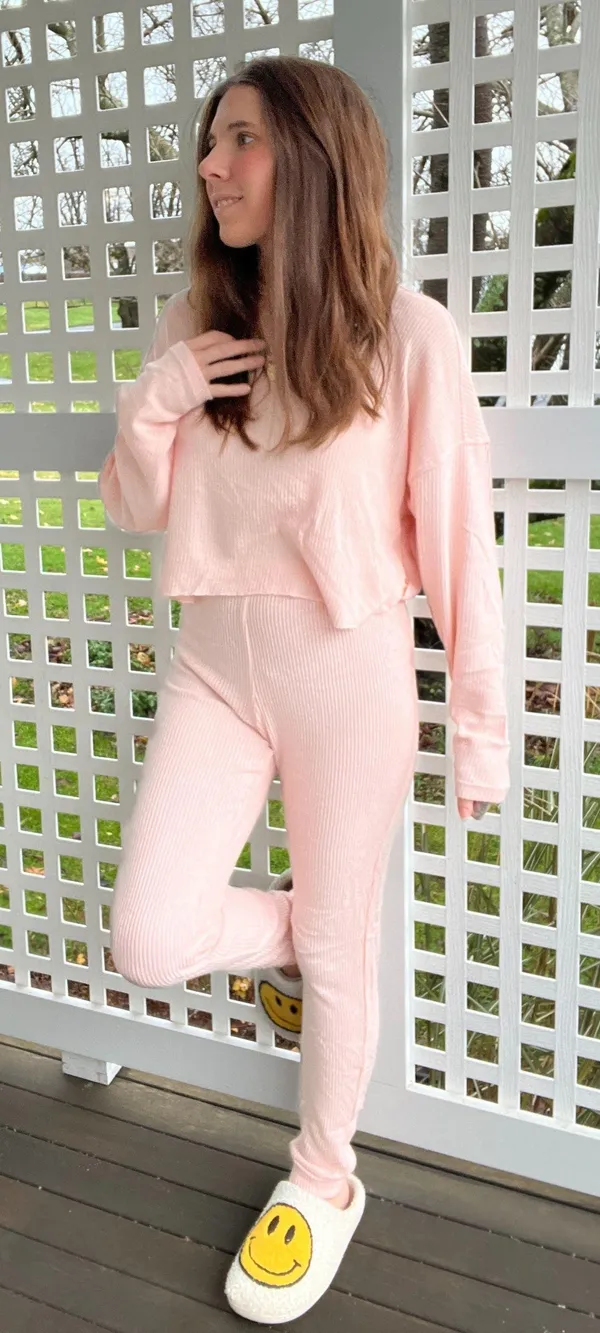 Heart & Hips Hoodie/Pants Ribbed Set - Image 9